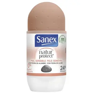 Sanex Natur Protect 0% Roll-On Deodorant Sensitive Skin 50ml