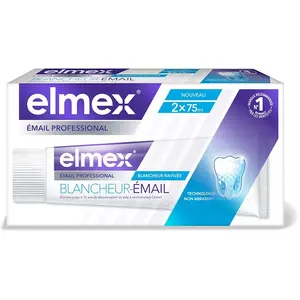 Comparateur de prix : Elmex - Dentifrice Blancheur Email Professional 2x75ml