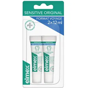 Comparateur de prix : Elmex - Sensitive Dentifrice Tubes De Voyage 2X12Ml , 12 Ml (Lot 2)