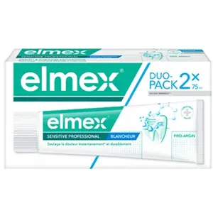 Comparateur de prix : Elmex Sensitive Professional Blancheur Dentifrice DUO | 2 x 75 ml PROMO