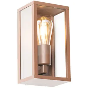 QAZQA Applique industrielle marron rouille 26 cm IP44 - CharloisVendu paramazon