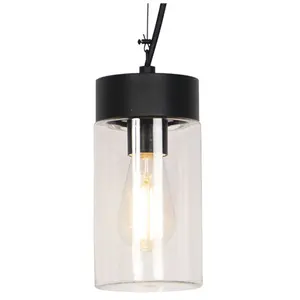 QAZQA Lampe suspendue moderne noir IP44 - JarraVendu paramazon