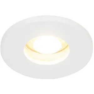 QAZQA Spot encastrable de salle de bain moderne blanc IP54 - ShedVendu paramazon