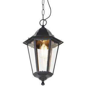 QAZQA Suspension d'extérieur classique noire IP44 - Havana DownVendu paramazon