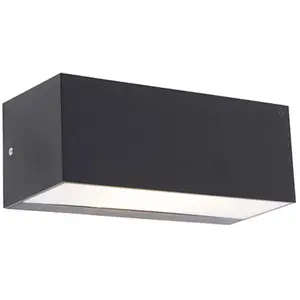 QAZQA Applique moderne noire IP65 - HouksVendu paramazon