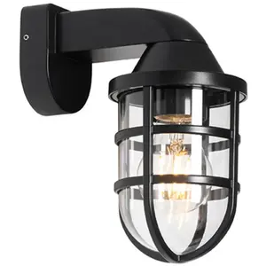QAZQA Applique d'extérieur moderne noire IP54 - JoeriVendu paramazon