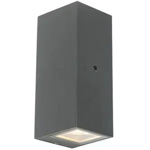 QAZQA Applique grise IP44 avec capteur lumière-obscurité - Baleno IIVendu paramazon