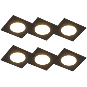 QAZQA simply - Moderne Dimbare LED Inbouwspot met Dimmer voor badkamer...Vendu paramazon