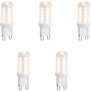 Luedd - Lot de 5 Ampoule led G9 dimmables opales 3W 250lm 3000KVendu parconforama