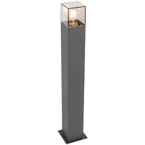 Comparateur de prix : QAZQA Lampe d'extérieur sur pied moderne 70 cm gris foncé IP44 - Danemark