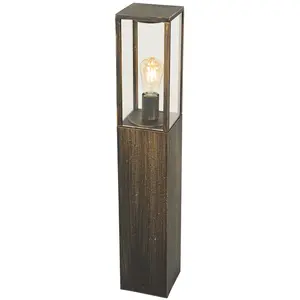 QAZQA Lampe d'extérieur sur pied vintage or antique 80 cm IP44 - CharloisVendu paramazon