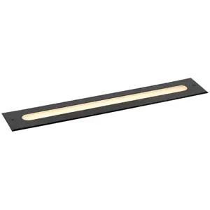 QAZQA Spot de sol moderne noir 50 cm avec LED IP65 - ElineVendu paramazon