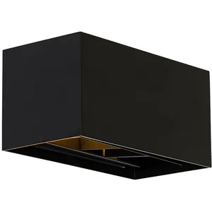 Qazqa - edwin - Applique murale - 2 lumière - l 20 cm - Noir - Moderne - éclairage intérieur - éclairage intérieurVendu paramazon