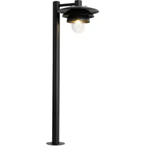 Comparateur de prix : QAZQA Borne extérieure design noire 100 cm IP44
