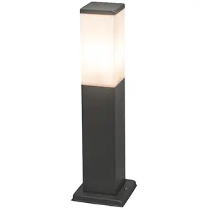 Comparateur de prix : QAZQA Lampadaire d'extérieur moderne gris foncé 45 cm IP44 - MALIOS