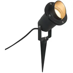 QAZQA Spot de jardin noir avec cordon et prise IP65 - DONEVendu paramazon