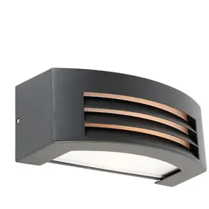QAZQA Applique moderne anthracite IP44 - Hurricane 1Vendu paramazon