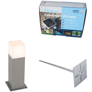 Qazqa - denmark - Lampe sur pied extérieur - 1 lumière - l 120 mm - Gr... pas cher