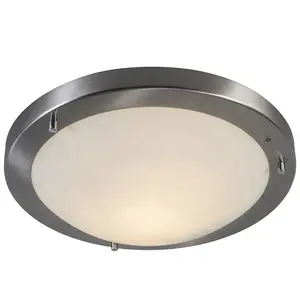 QAZQA Plafonnier moderne en acier IP44 - Yuma 31