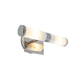 QAZQA Applique moderne chrome IP44 - Bath 2Vendu paramazon