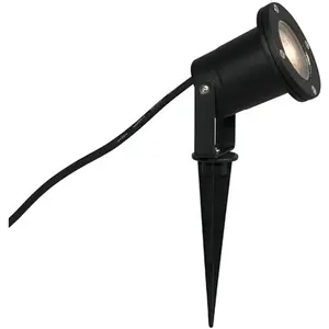 QAZQA Spot de jardin noir avec cordon et fiche 230 cm IP65 - BasicVendu paramazon