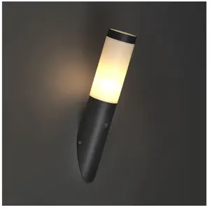 QAZQA Applique d'extérieur moderne gris foncé capteur clair-foncé IP44 - RoxVendu paramazon
