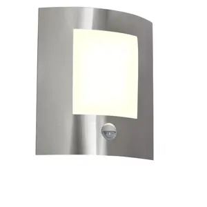 QAZQA Lampe à détecteur extérieur en acier inoxydable acier pas cher