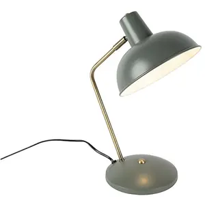 QAZQA Lampe à poser rétro verte et bronze - MilouVendu paramazon