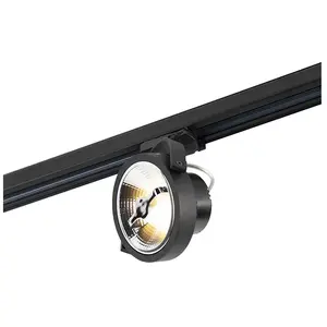 Qazqa - Spot sur rail noir pour rail triphasé GU10 111 cm - 3-Phase ExpertVendu paramazon