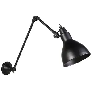 Comparateur de prix : QAZQA Applique industrielle noire orientable - wye