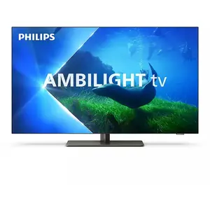 TV OLED Philips 42OLED808 106 cm Ambilight 4K UHD 120HZ Smart TV Chrome satiné pas cher