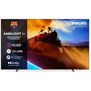 Comparateur de prix : TV OLED Philips 65OLED760 164 cm 4K UHD Ambilight 2025 Gris métal