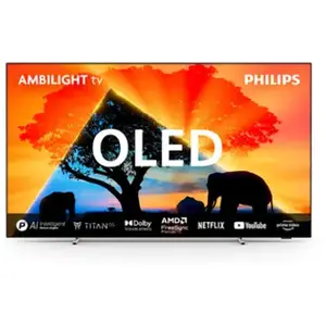 TV OLED Ambilight Philips 48OLED759 121 cm 4K UHD Smart TV 2024 Chrome pas cher