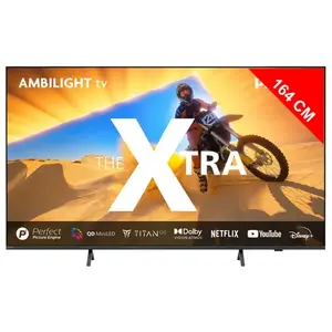 Philips TV Mini LED Philips Ambilight 65PML9049 65" (164 cm) 4K pas cher