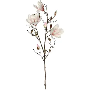 Branche artificielle magnolia - H88 cm - Rose clair - Mica Decorations pas cher