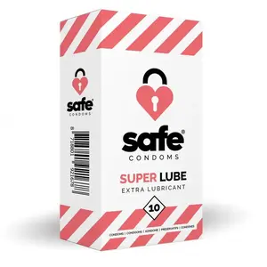 SAFE - Condooms Met Extra Glijmiddel - Superlube - 10 stuks