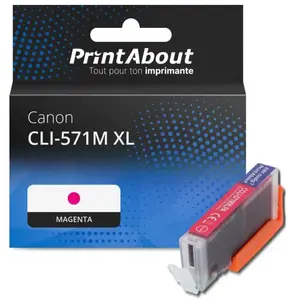 Comparateur de prix : PrintAbout Cartouche compatible Canon CLI-571M XL - Magenta - Grande capacité