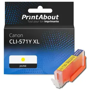 Comparateur de prix : PrintAbout Cartouche compatible Canon CLI-571Y XL - Jaune - Grande capacité