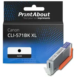Comparateur de prix : PrintAbout Cartouche compatible Canon CLI-571BK XL - Noir - Grande capacité