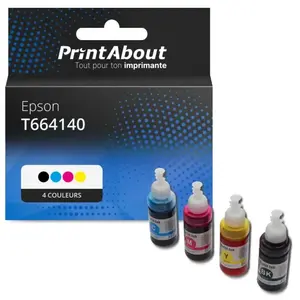 Comparateur de prix : PrintAbout Cartouche compatible Epson T664140 - 4 couleurs - Multipack