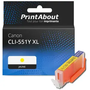 Comparateur de prix : PrintAbout Cartouche compatible Canon CLI-551Y XL - Jaune - Grande capacité