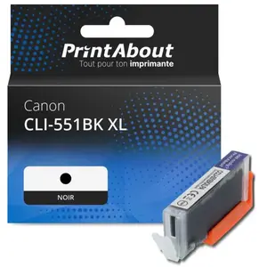 Comparateur de prix : PrintAbout Cartouche compatible Canon CLI-551BK XL - Noir - Grande capacité