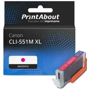 Comparateur de prix : PrintAbout Cartouche compatible Canon CLI-551M XL - Magenta - Grande capacité