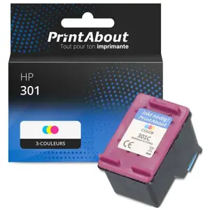 PrintAbout Cartouche compatible HP 301 (CH562EE) - 3-couleurs pas cher