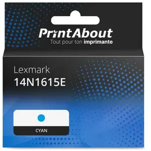 PrintAbout Cartouche compatible Lexmark 14N1615E (150XL) - Cyan - Grande capacité pas cher