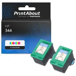 Comparateur de prix : PrintAbout Cartouche compatible HP 344 (C9363EE) - 3-couleurs - Multipack