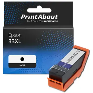 Comparateur de prix : PrintAbout Cartouche compatible Epson 33XL (C13T33514012) - Noir - Grande capacité