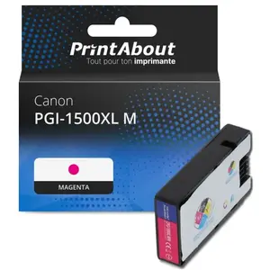 Comparateur de prix : PrintAbout Cartouche compatible Canon PGI-1500XL M - Magenta - Grande capacité