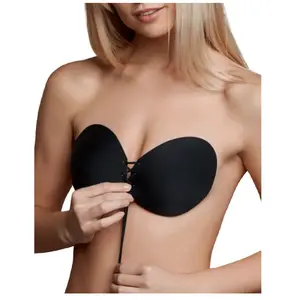 Comparateur de prix : Soutien-gorge bandeau adhésif dos nu Noir Bye Bra
