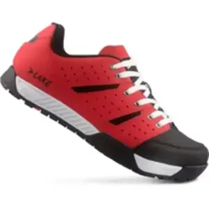 Chaussures Lake MX169 Regular VTT rouge noir - 45 pas cher